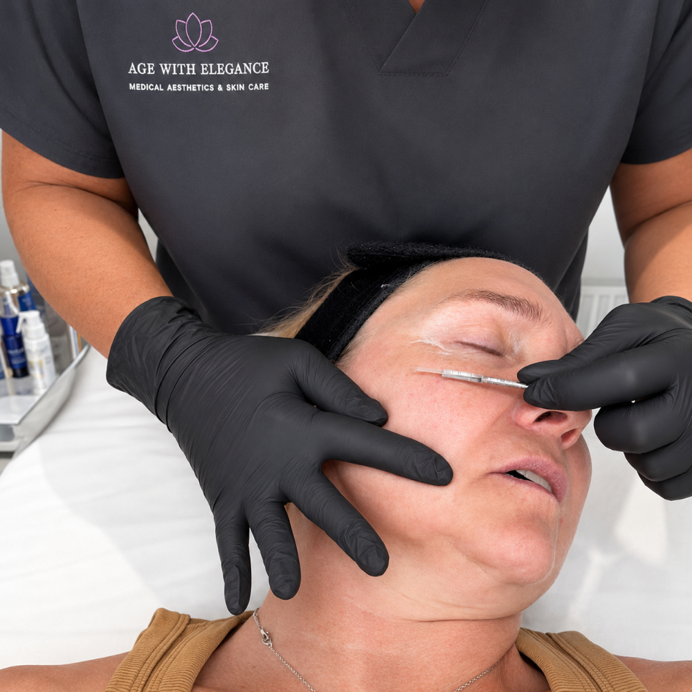 Dermaplaning facial treatment