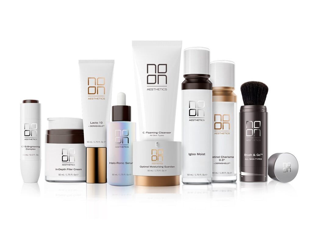 Medical grade skincare display at Age With Elegance